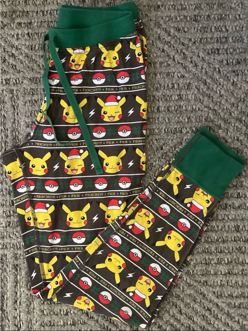 Hanna Andersson Pokémon Holiday Long John Pajama Pants SZ S